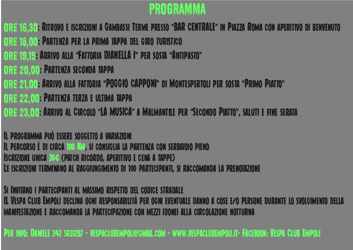 programma di buio in vespa 5