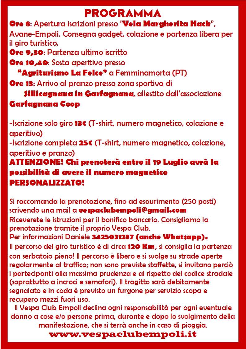 programma VESPAUDACE! 6